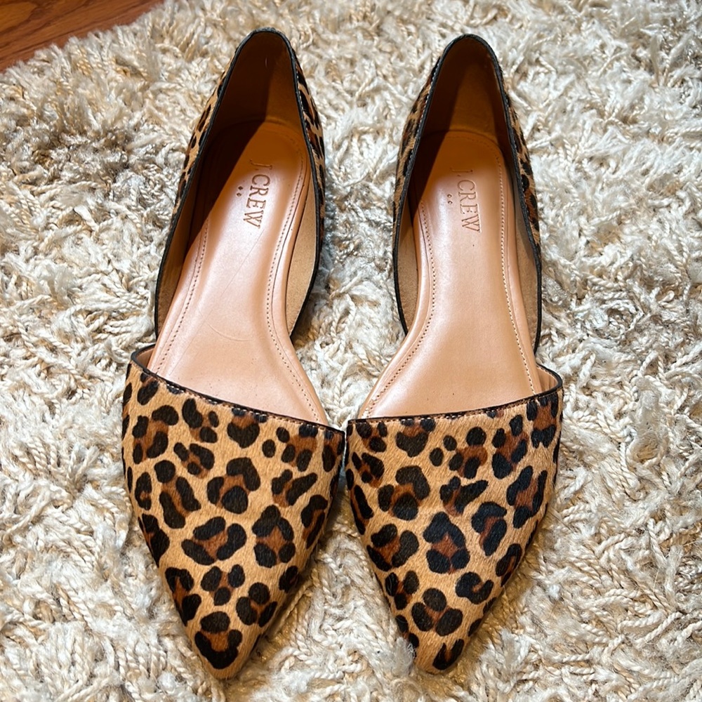 J. Crew Leopard Flats